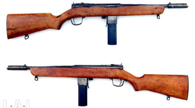 The Reising Model 50 submachine gun, .45 ACP caliber